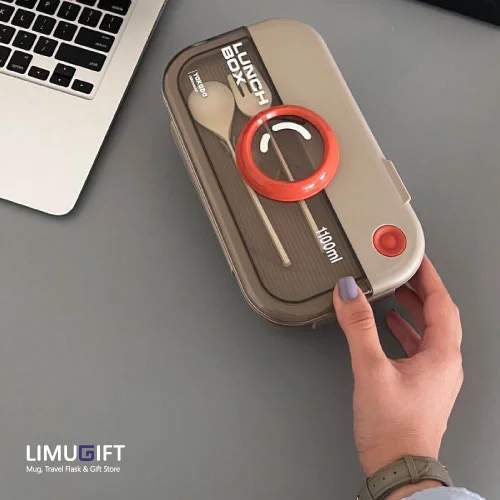 لانچ-باکس-دوربینی-خاکی-نارنجی